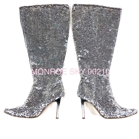 SEQUIN BOOTS - Picture 1 of 8